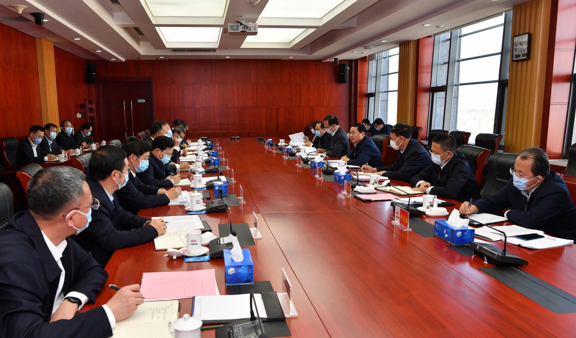 主任郝鹏到中国铁建宣讲党的十九届五中